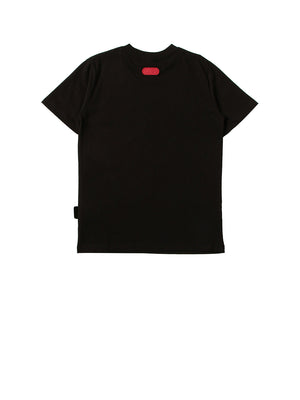 GCDS T-Shirt Logo Frontale Nero