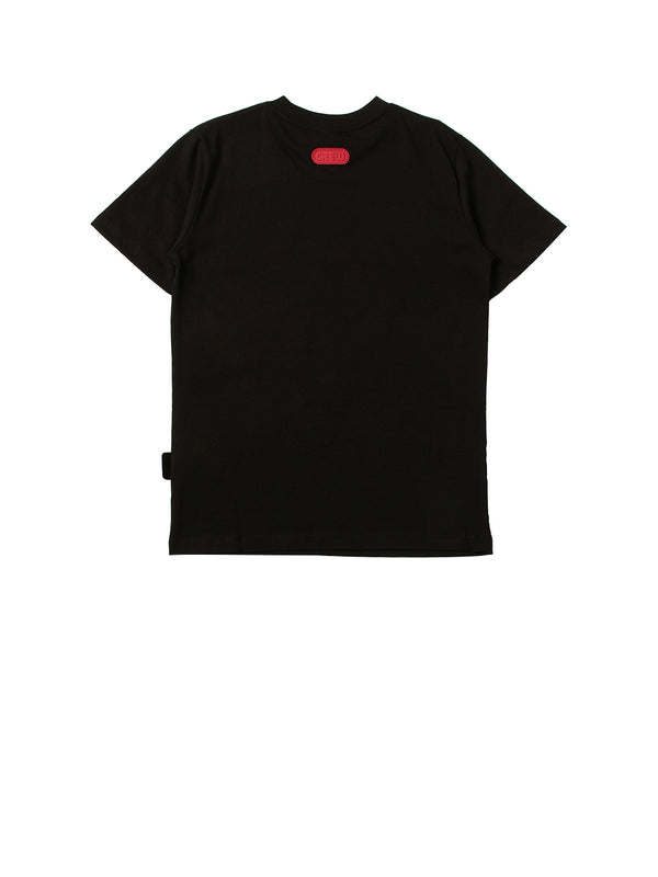 GCDS T-Shirt Logo Frontale Nero