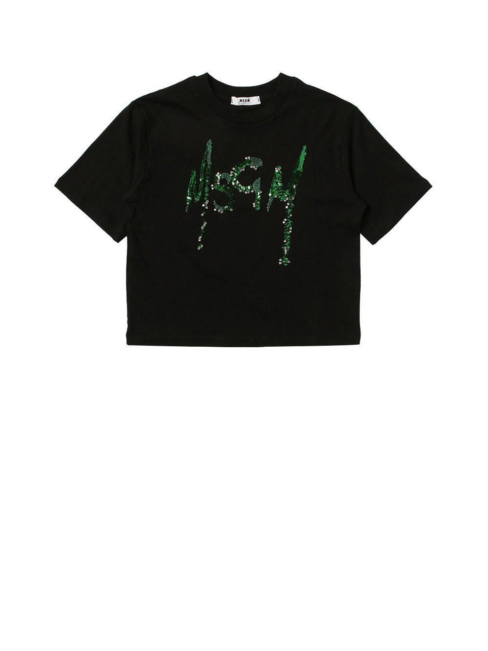 MSGM T-Shirt Corta Logo Nero