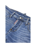 Jeans In Cotone Stretch Denim Blu