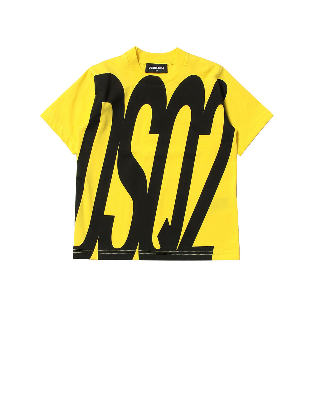 DSQUARED T-Shirt Con Logo Giallo