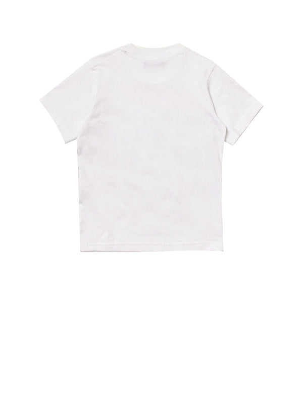 DSQUARED T-Shirt Stampa Frontale Bianco
