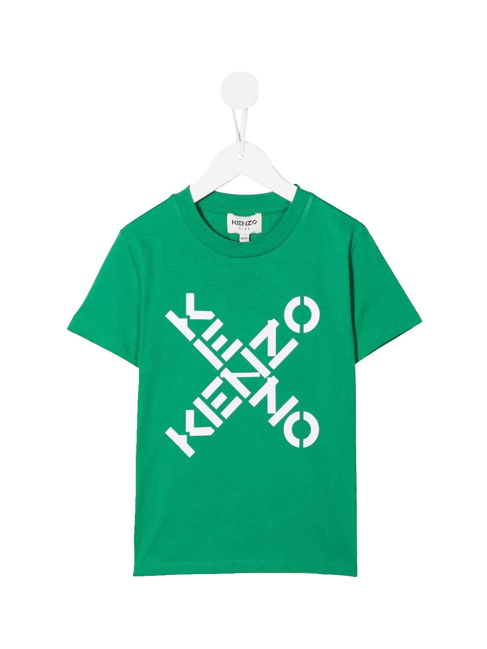 KENZO T-Shirt Logo Frontale Verde