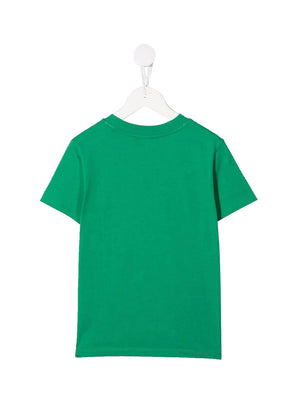 KENZO T-Shirt Logo Frontale Verde
