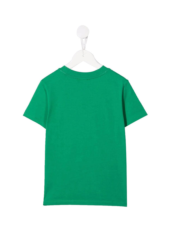 KENZO T-Shirt Logo Frontale Verde