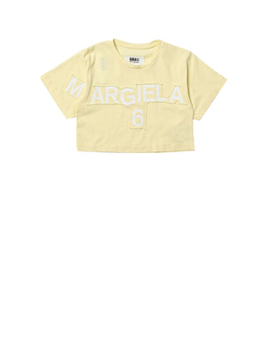 MAISON MARGIELA T-Shirt Logo Frontale Giallo