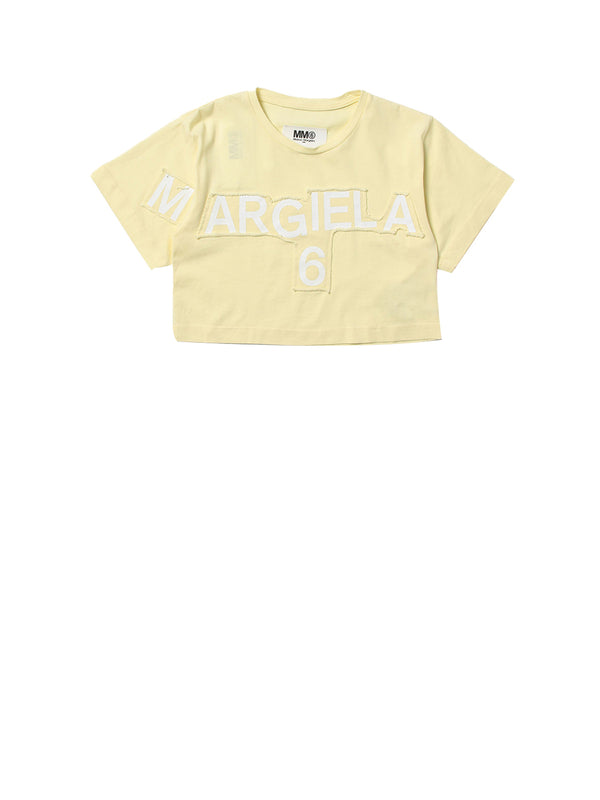 MAISON MARGIELA T-Shirt Logo Frontale Giallo