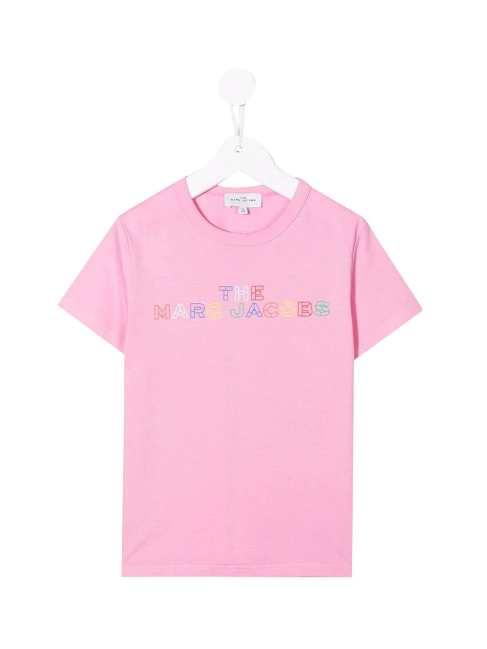MARC JACOBS T-Shirt Logo Frontale Rosa