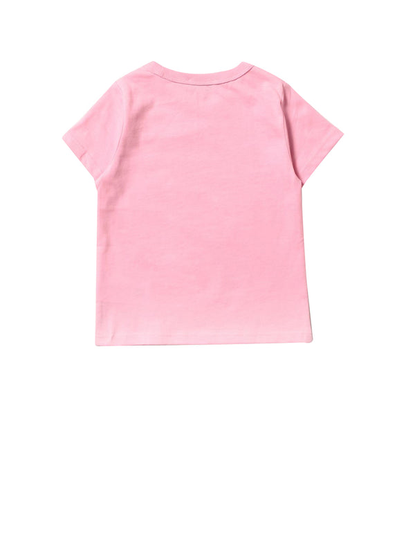 MARC JACOBS T- Shirt Girocollo Con Stampa Frontale Rosa
