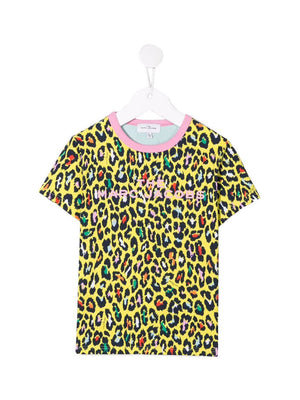 MARC JACOBS T-Shirt Stampa Leopard Giallo Limone