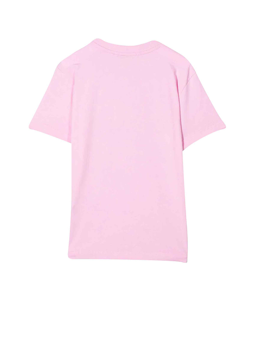 MSGM T-Shirt Logo Frontale Rosa