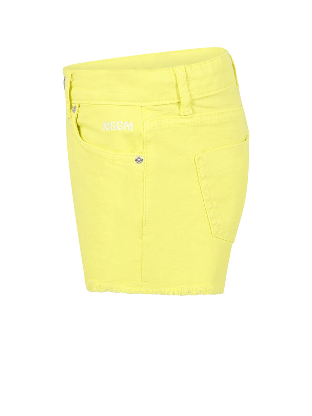 Shorts Denim Con Logo Lime
