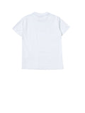 T-Shirt Con Logo Frontale Bianco