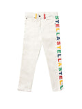 STELLA MCCARTNEY Pantalone Con Logo Bianco