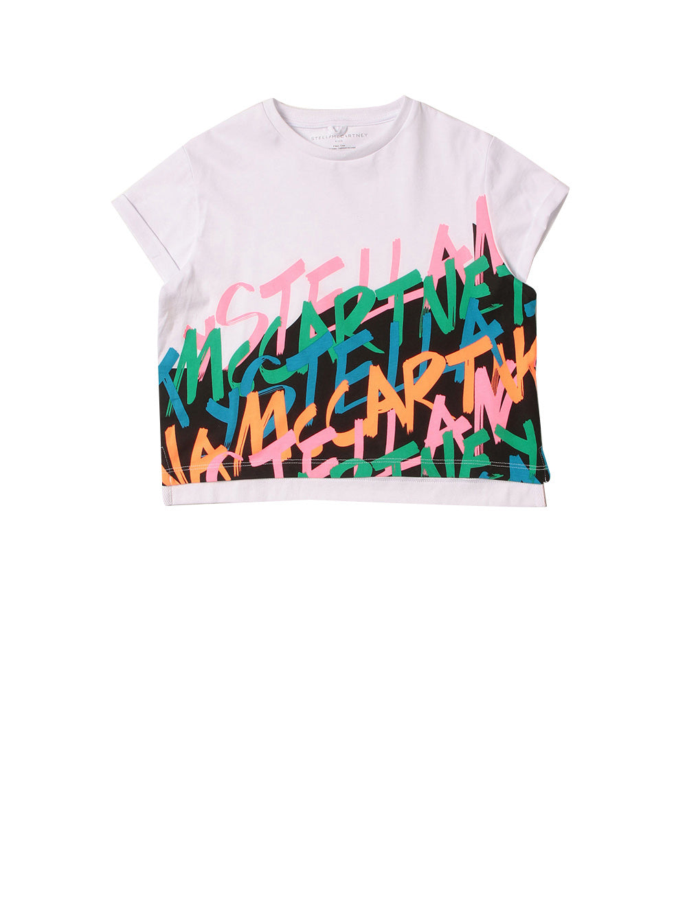 STELLA MCCARTNEY T-Shirt Stampa Logo Bianco