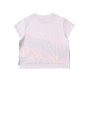 STELLA MCCARTNEY T-Shirt Stampa Logo Bianco