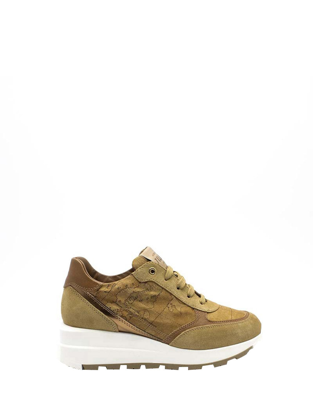 Sneakers Donna in ecopelle con stampa Geo classic