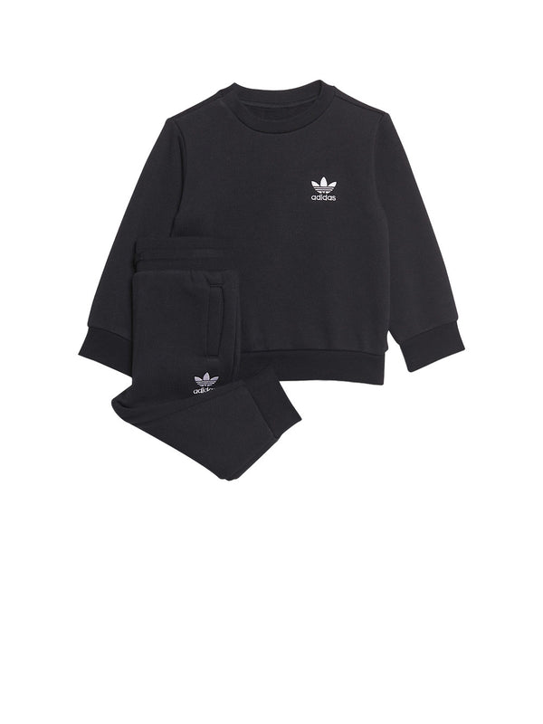 ADIDAS Completo Tuta Felpa E Pantatuta Adicolor Crew Nero