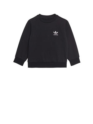 ADIDAS Completo Tuta Felpa E Pantatuta Adicolor Crew Nero
