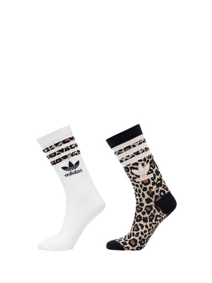 ADIDAS Set 2 Calze Unisex bimbo con stampa e logo brand