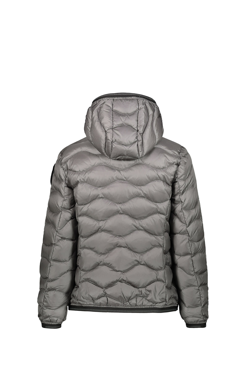 BLAUER Giubbotto Con Interno In Piuma E Logo Grigio