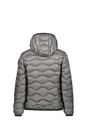 BLAUER Giubbotto Con Interno In Piuma E Logo Grigio