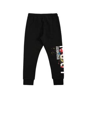 DSQUARED Pantalone Bambino di tuta con logo sulla gamba