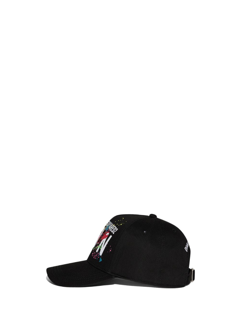 DSQUARED ICON Cappello da baseball Bambino in cotone con vernice multicolore