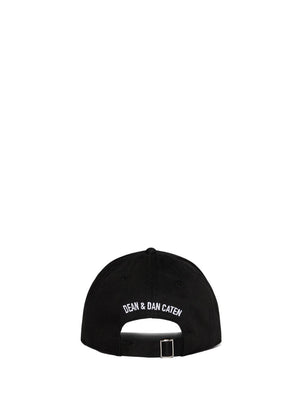 DSQUARED ICON Cappello da baseball Bambino in cotone con vernice multicolore