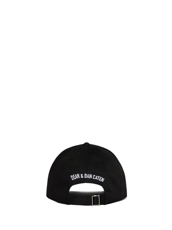 DSQUARED ICON Cappello da baseball Bambino in cotone con vernice multicolore