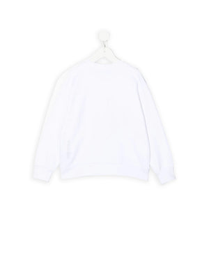 DSQUARED Felpa Stampa Frontale Bianco