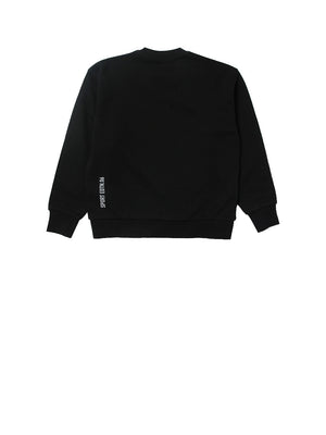 DSQUARED Felpa Stampa Frontale Nero
