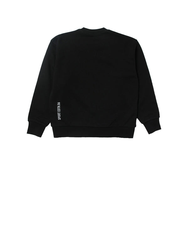 DSQUARED Felpa Stampa Frontale Nero