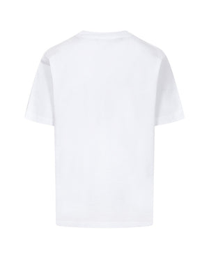 DSQUARED T-Shirt Logo Frontale Bianco