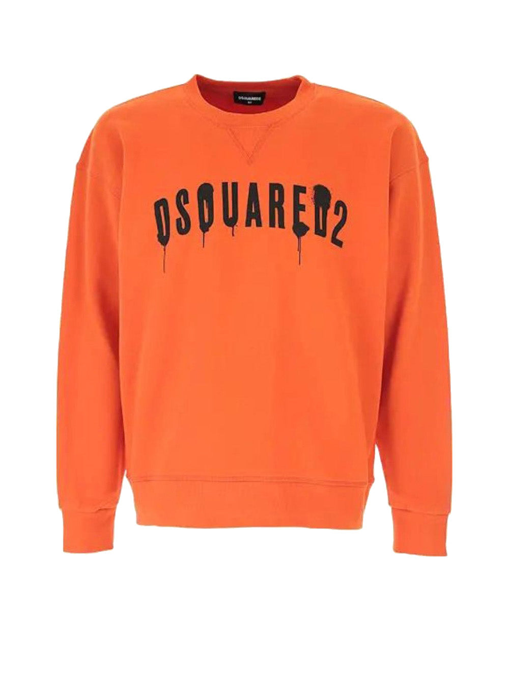 DSQUARED Felpa Bambino con scritta logata sul petto in contrasto