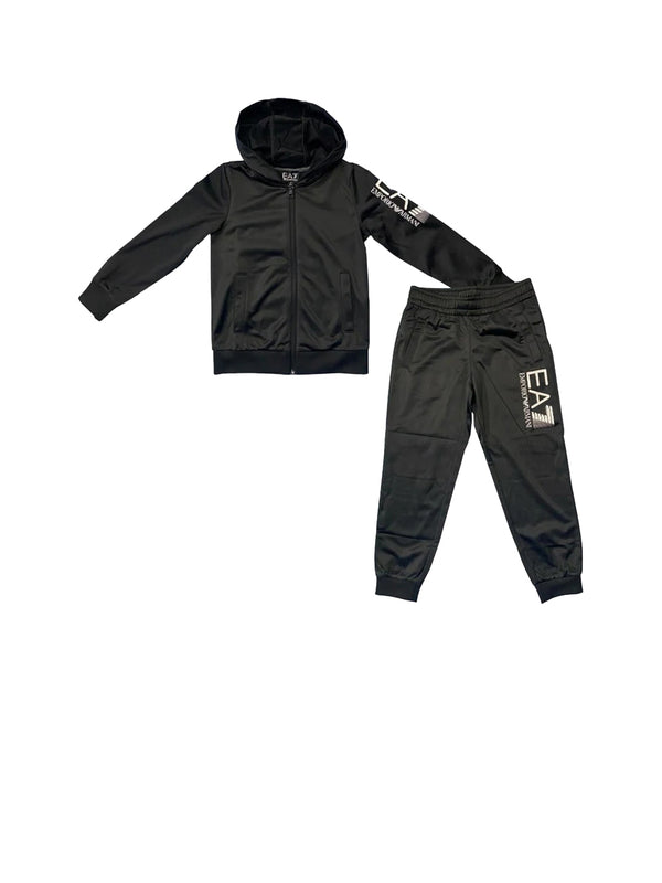 EA7 Tuta Bambino con cappuccio e logo brand