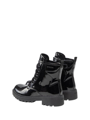 GEOX Stivaletto Bambina in ecopelle con lacci