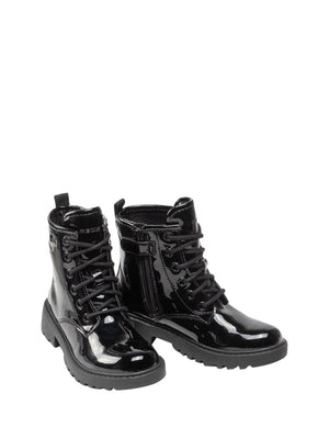 GEOX Stivaletto Bambina in ecopelle con lacci