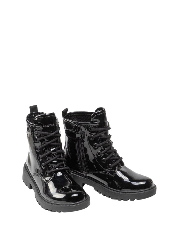 GEOX Stivaletto Bambina in ecopelle con lacci