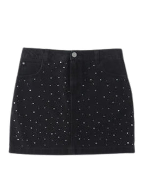 GUESS Gonna Bambina Denim con strass applicati