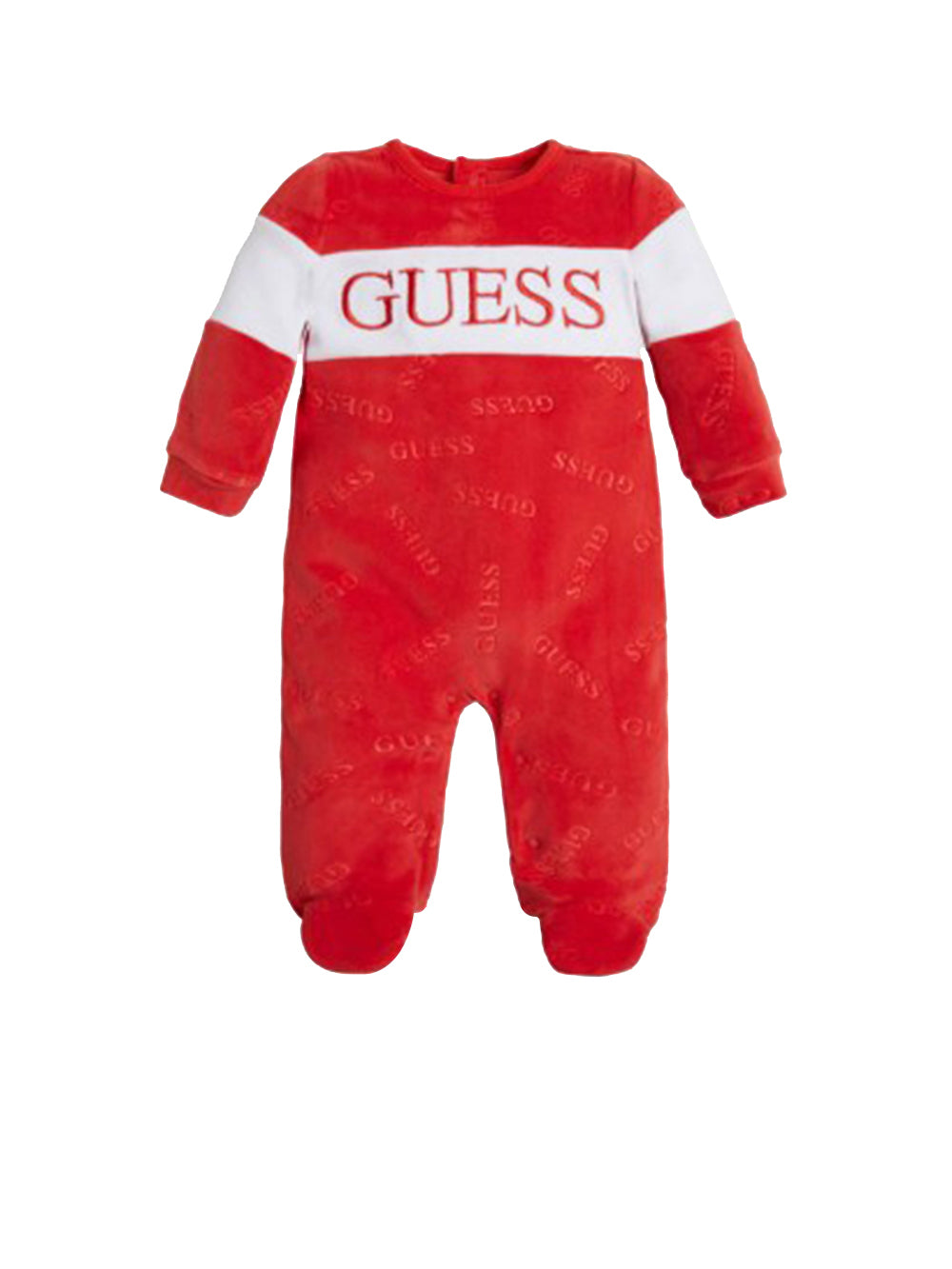GUESS Tutina Unisex con lettering brand e maniche lunghe