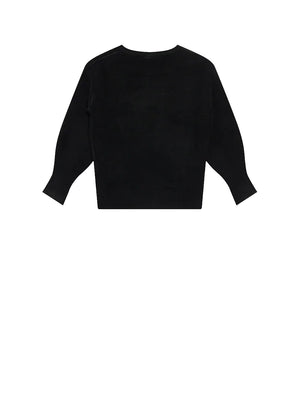 GUESS 2 USCITA Maglione Bambina nero con maxi logo brand