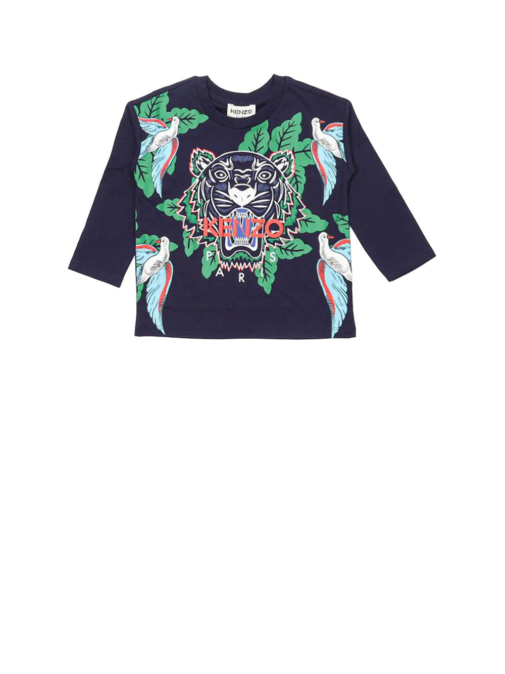 KENZO T-shirt Unisex Bimbo con stampa frontale multicolor