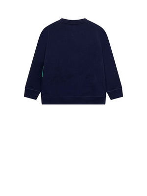 KENZO Felpa Bambino in cotone con logo brand