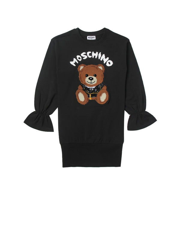 MOSCHINO ABBIGLIAMENTO Abito Bambina con stampa Teddy e maniche volant