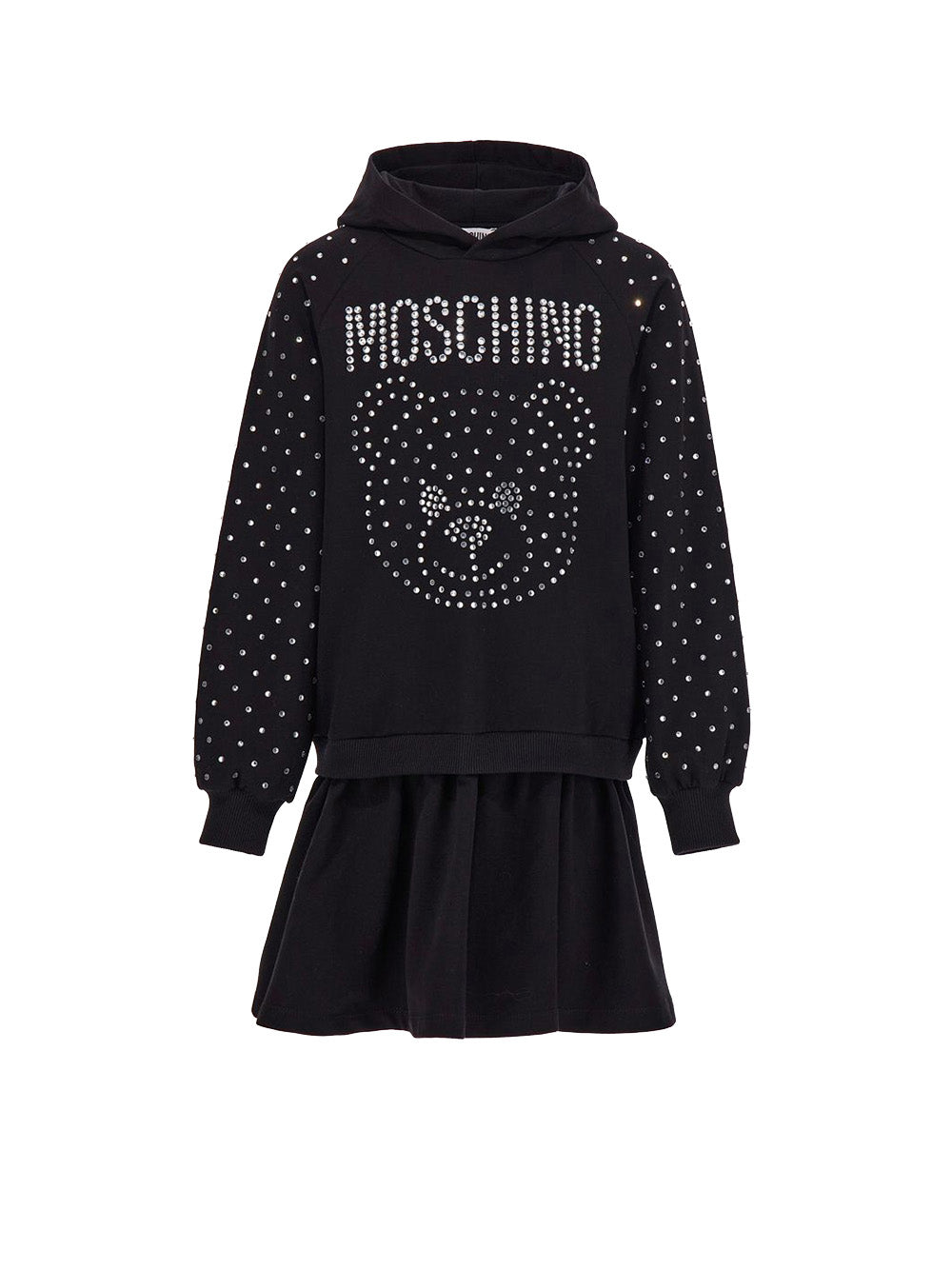 MOSCHINO ABBIGLIAMENTO Abito Bambina con strass e teddy