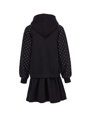 MOSCHINO ABBIGLIAMENTO Abito Bambina con strass e teddy