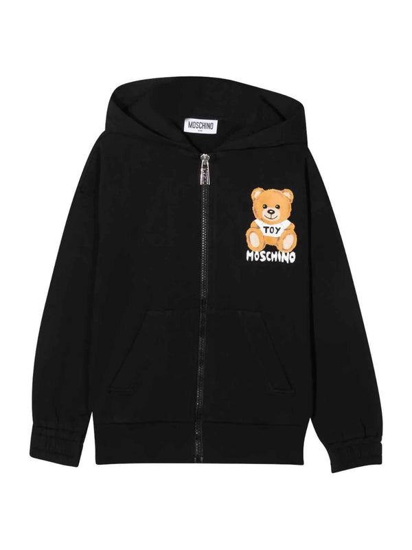 MOSCHINO Felpa Bambina con cappuccio e stampa