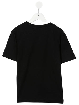 MOSCHINO T-shirt Bambin con stampa a righe e Teddy