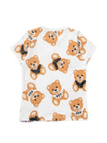 T-shirt Bambina con stampa Teddy all-over